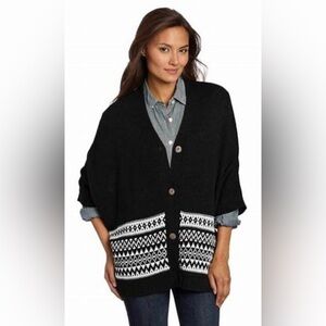 Nwot Coupe Collection Italian Alpaca Cardigan Short Sleeve Size S.